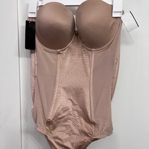 NWT Va Bien Ultra Lift Strapless Low Back Bodysuit 1570